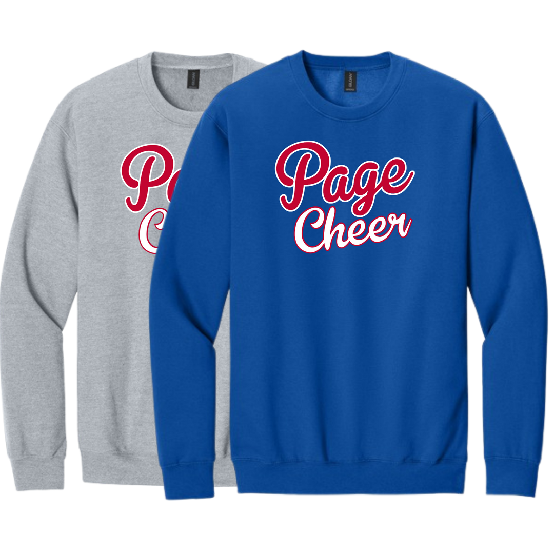 Page High School Cheer | Page Cheer Script Crewneck Sweatshirt