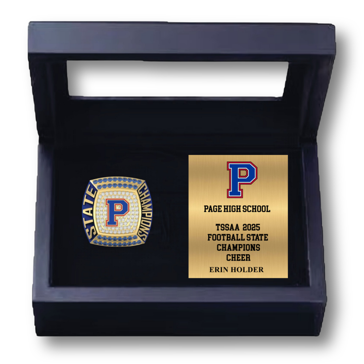 Page High School Cheer | TSSAA 2025 State Champions Ring Box