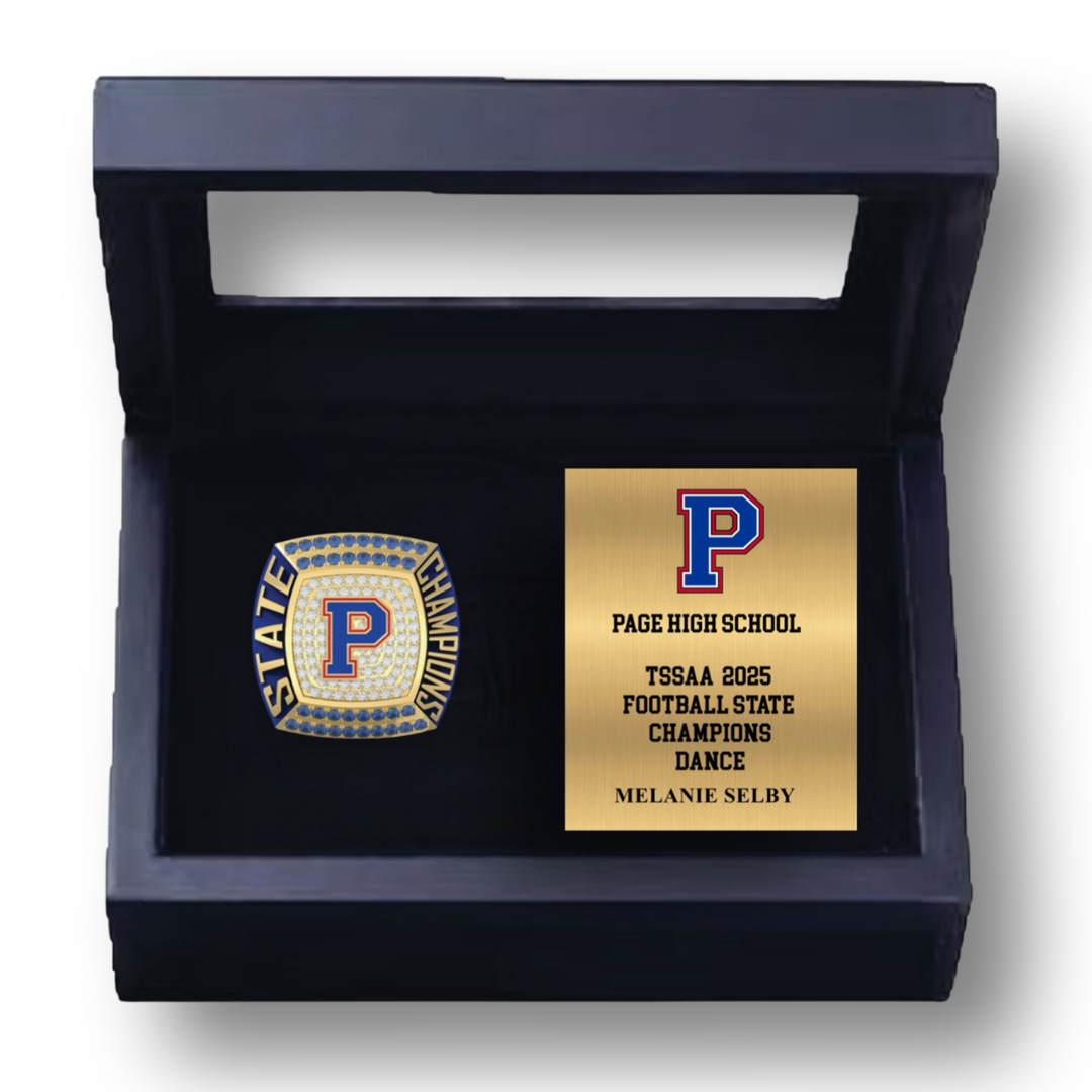 Page High School Cheer | TSSAA 2025 State Champions Ring Box
