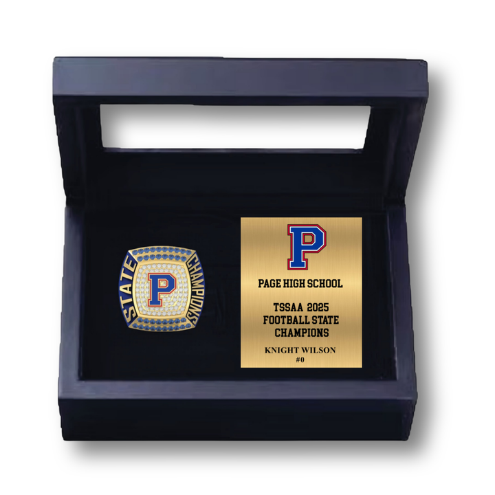 Page High School Cheer | TSSAA 2025 State Champions Ring Box