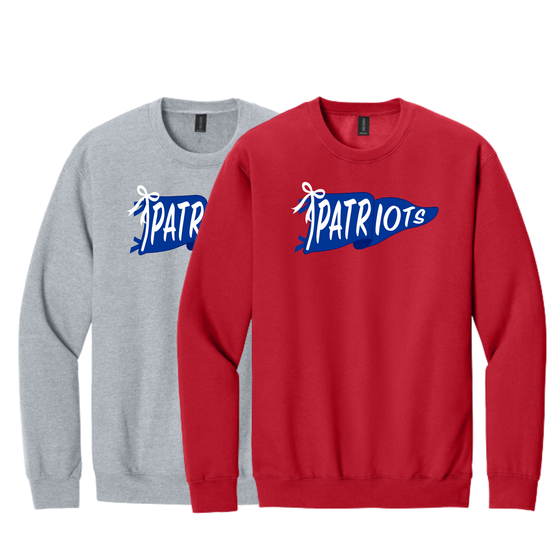 Page High School Cheer | Page Cheer Patriot Banner Crewneck Sweatshirt