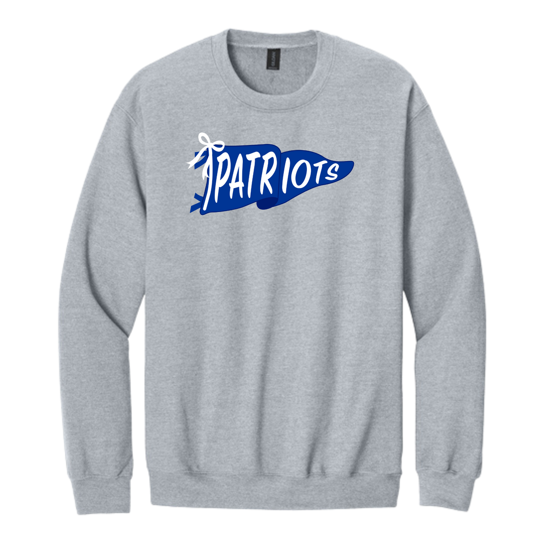 Page High School Cheer | Page Cheer Patriot Banner Crewneck Sweatshirt