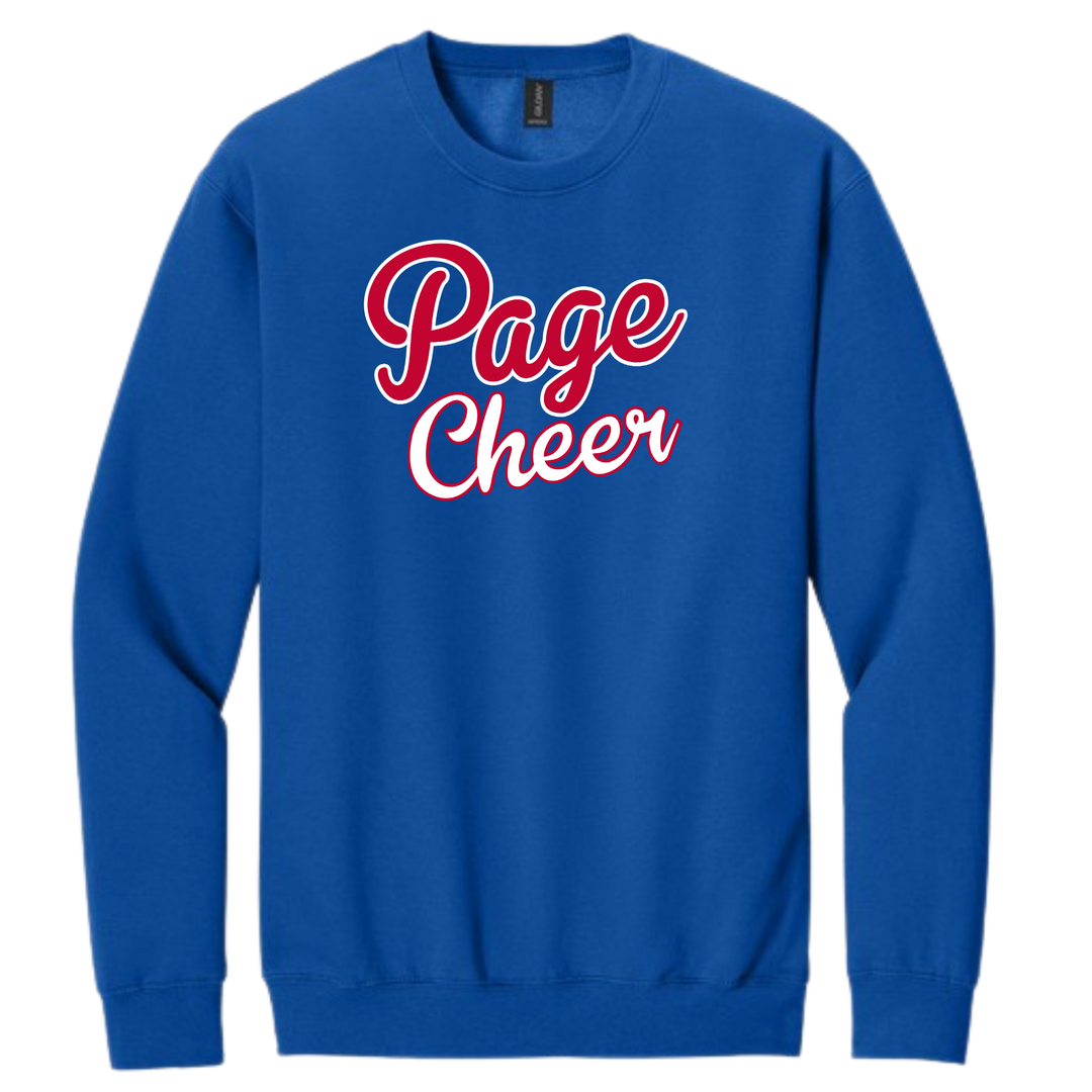Page High School Cheer | Page Cheer Script Crewneck Sweatshirt