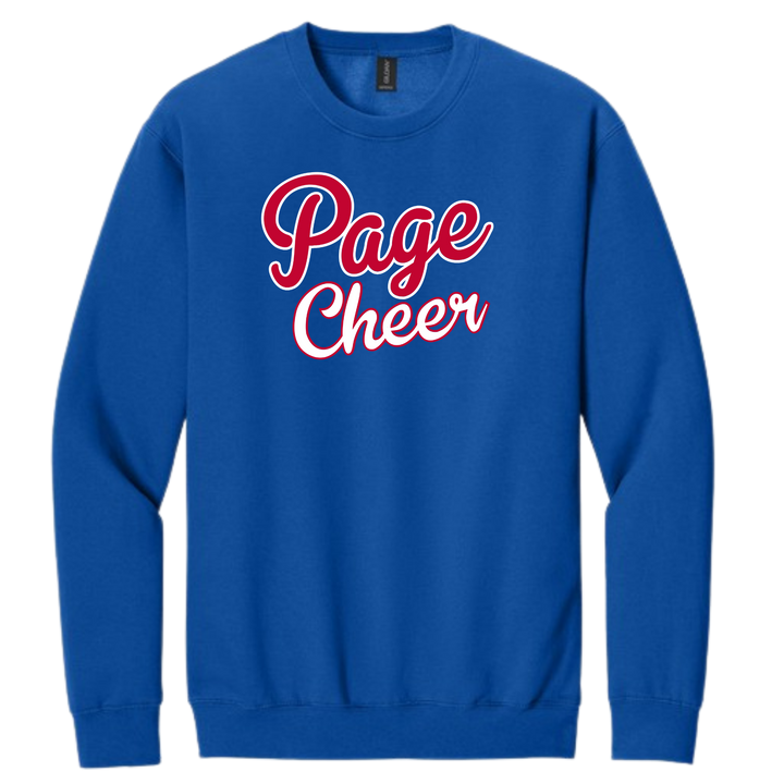 Page High School Cheer | Page Cheer Script Crewneck Sweatshirt
