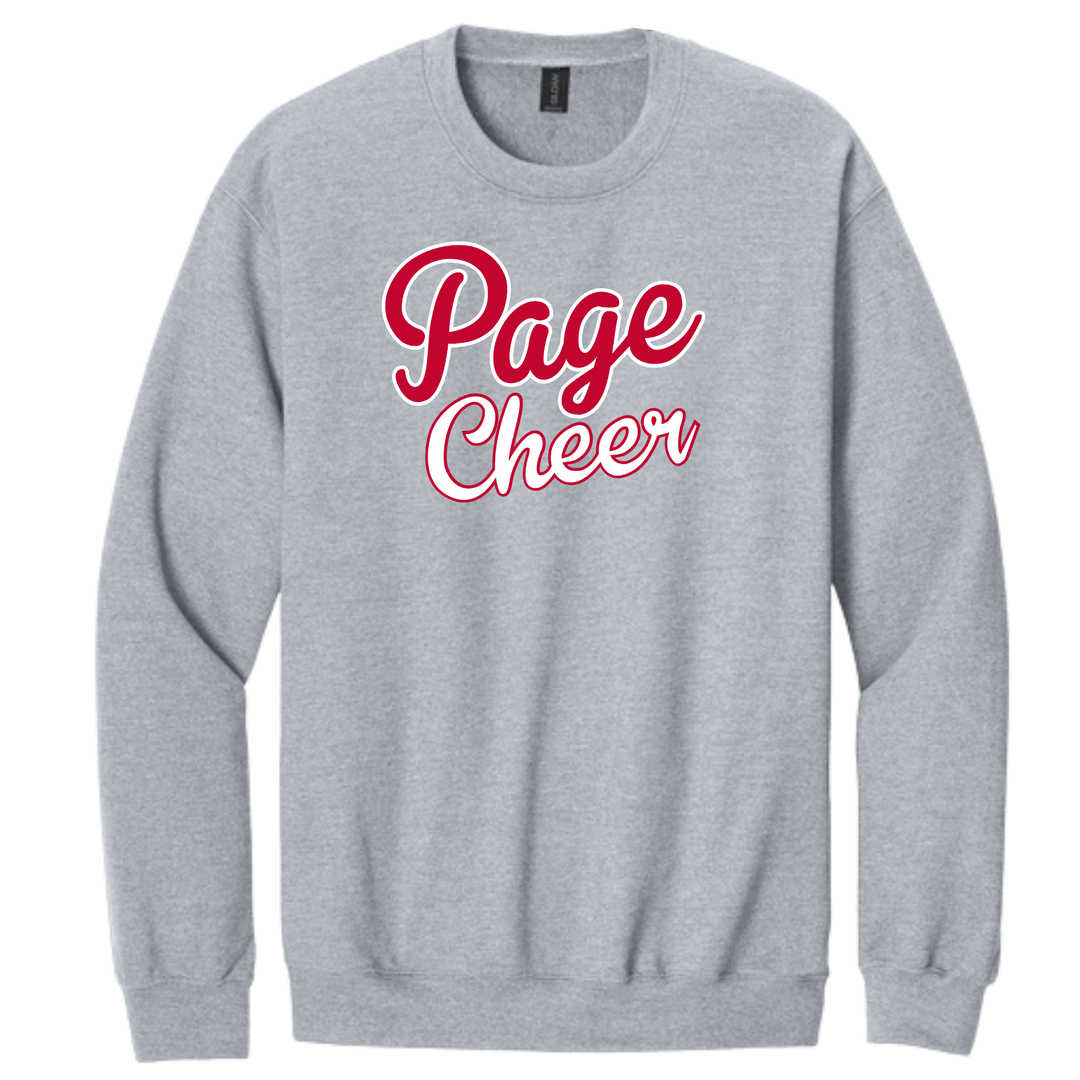 Page High School Cheer | Page Cheer Script Crewneck Sweatshirt
