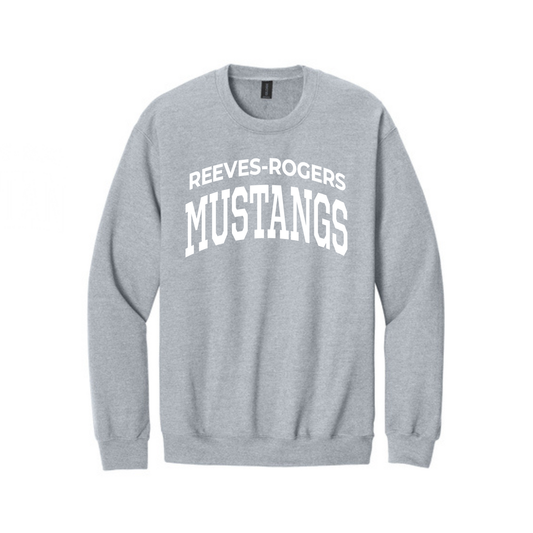 Mustangs Soft Style Crew Neck | Reeves Rogers Elementary School