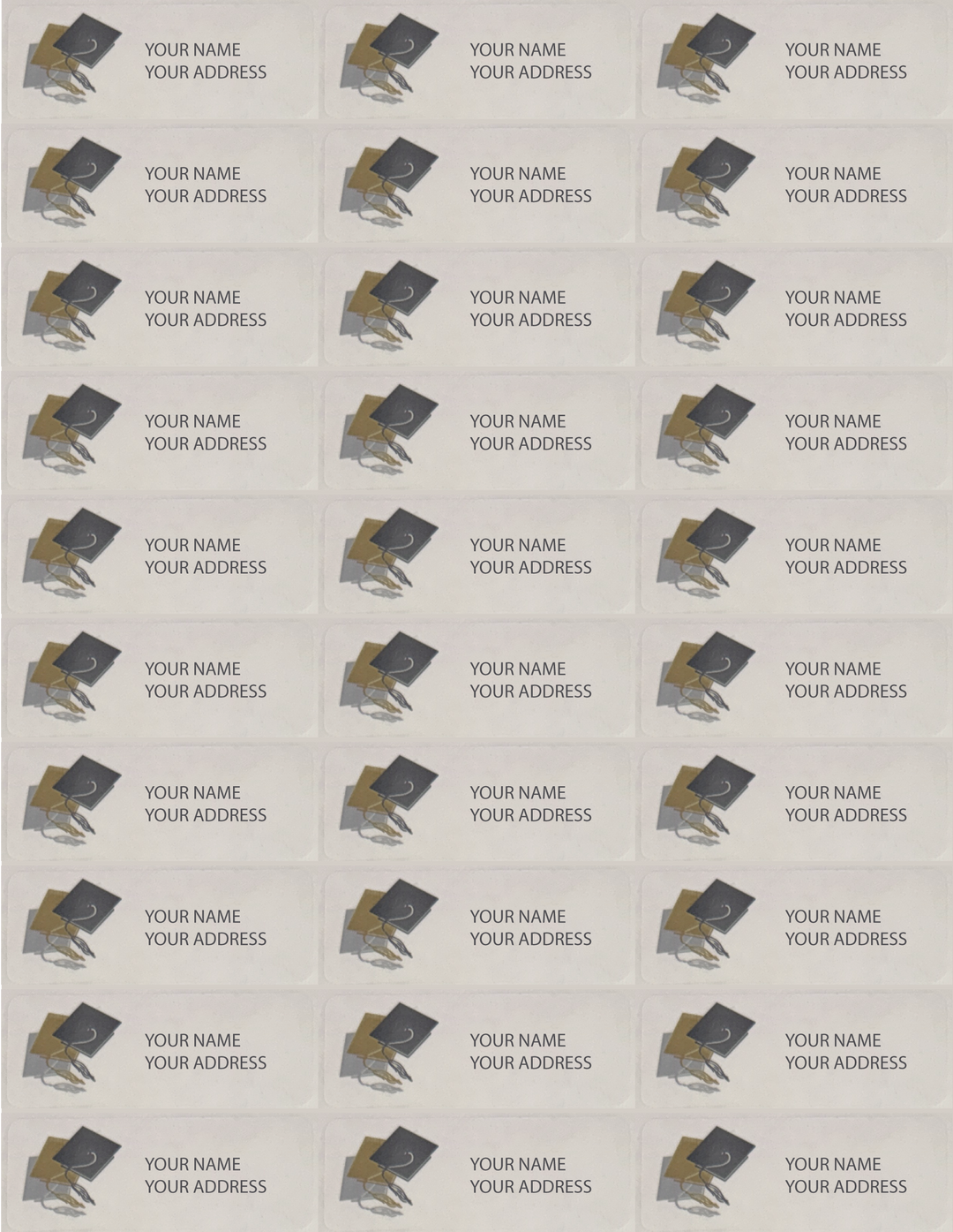 Return Address Label Sheet (30 Per Sheet) | Perry County High School