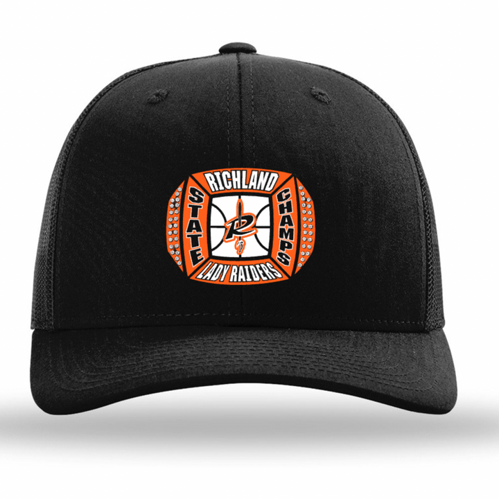 Woven Patch Cap | Richland Lady Raiders Basketball State Champ 2026