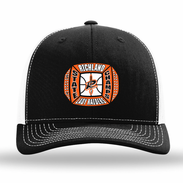 Woven Patch Cap | Richland Lady Raiders Basketball State Champ 2026