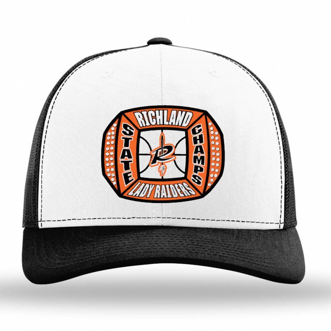 Woven Patch Cap | Richland Lady Raiders Basketball State Champ 2026