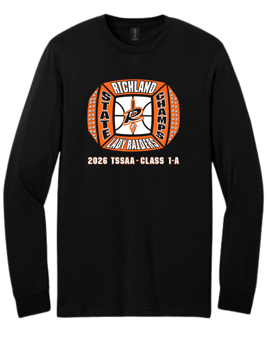 Long Sleeve TShirt | Richland Lady Raiders Basketball State Champ 2026