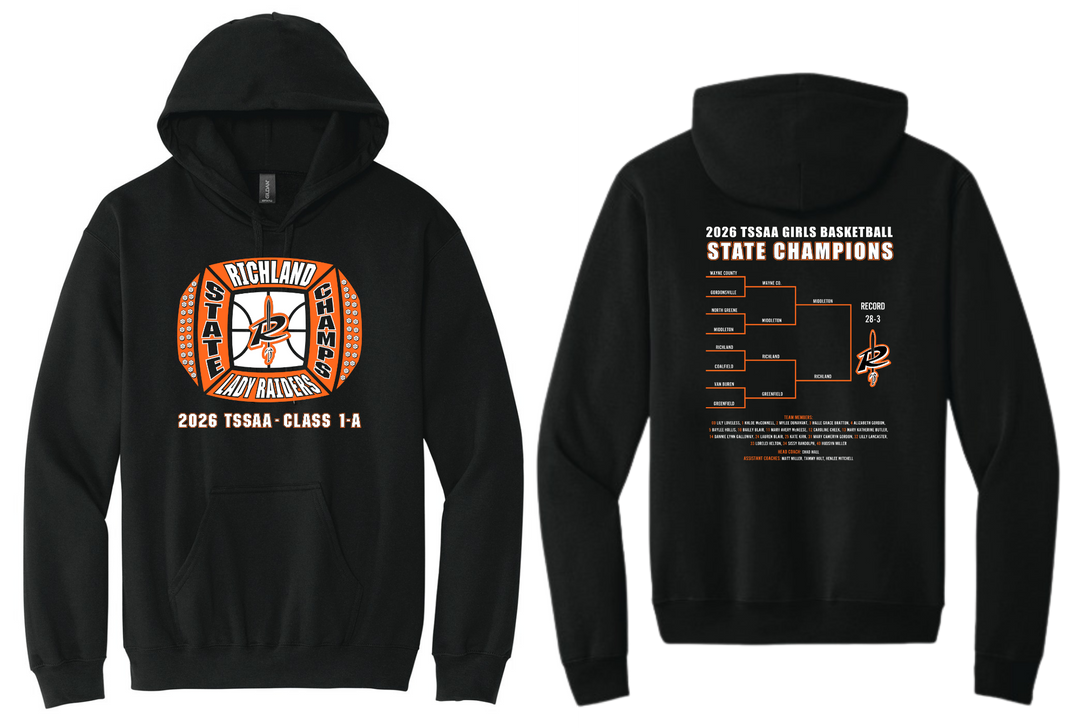 Hoodie | Richland Lady Raiders Basketball State Champ 2026