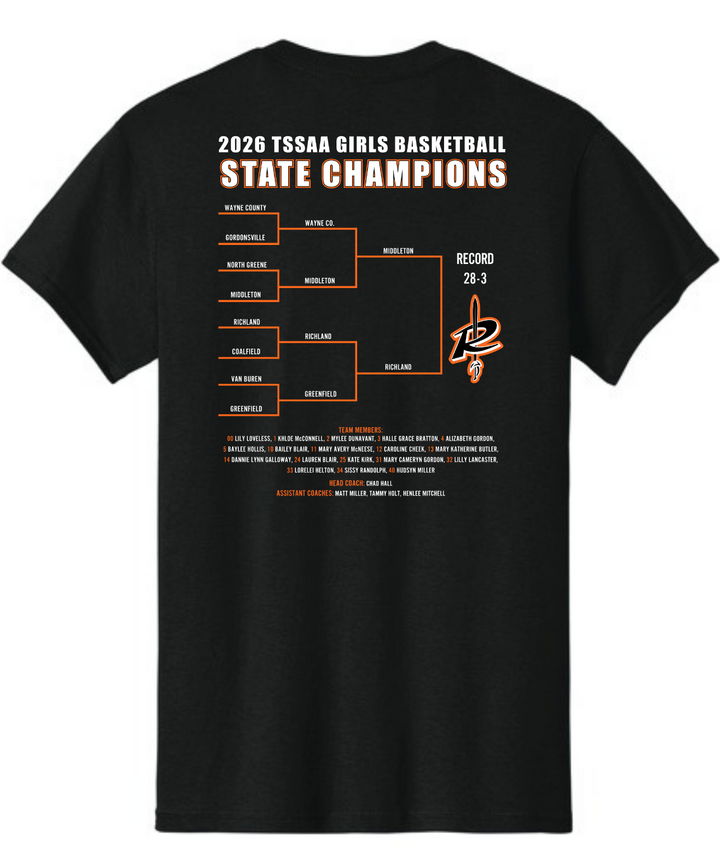 TShirt | Richland Lady Raiders Basketball State Champ 2026