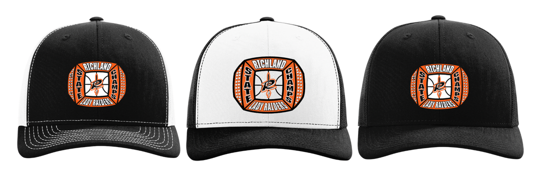 Woven Patch Cap | Richland Lady Raiders Basketball State Champ 2026
