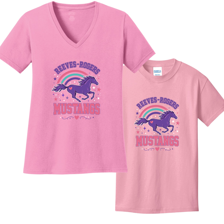 My little Mustang Short Sleeve T-Shirt | Reeves-Rogers Elementary School