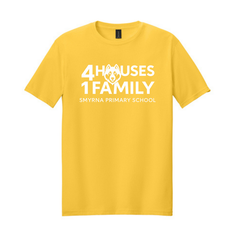 4 Houses, 1 Family T-Shirt | Smyrna Primary School