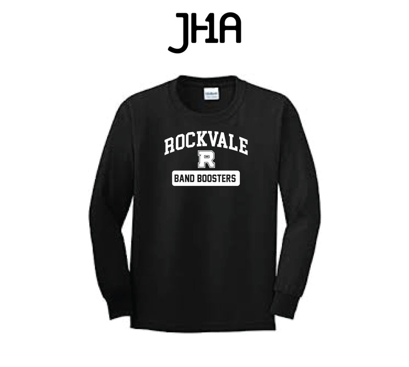 Band Booster Long Sleeve Shirt | Rockvale High School Band (3 Colors)