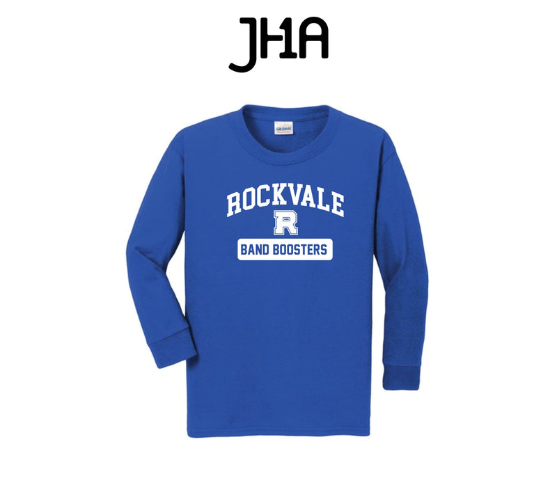 Band Booster Long Sleeve Shirt | Rockvale High School Band (3 Colors)