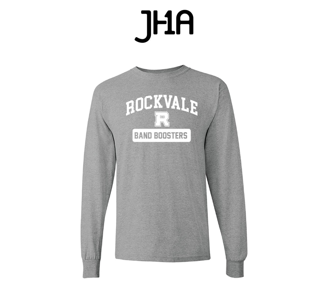 Band Booster Long Sleeve Shirt | Rockvale High School Band (3 Colors)