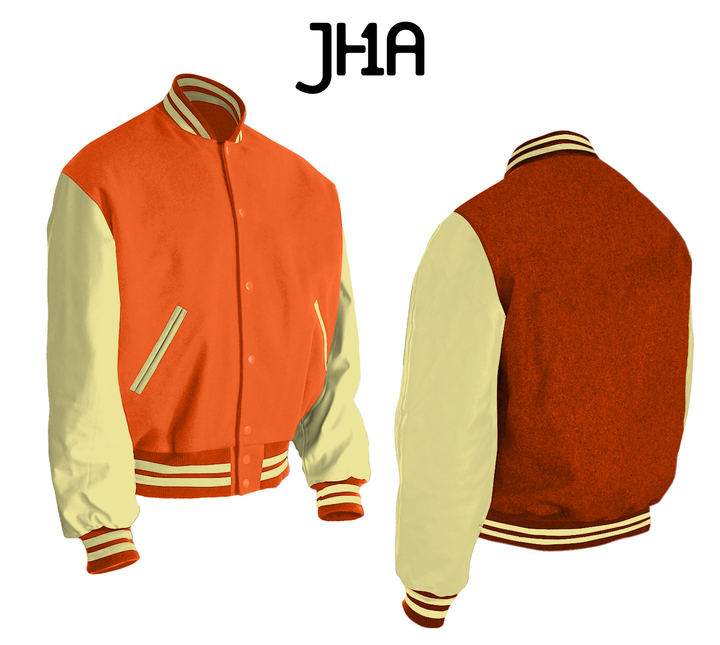 Varsity Jacket | Orange