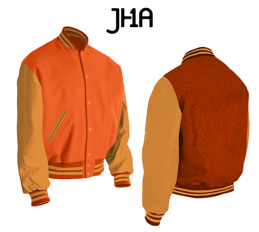 Varsity Jacket | Orange