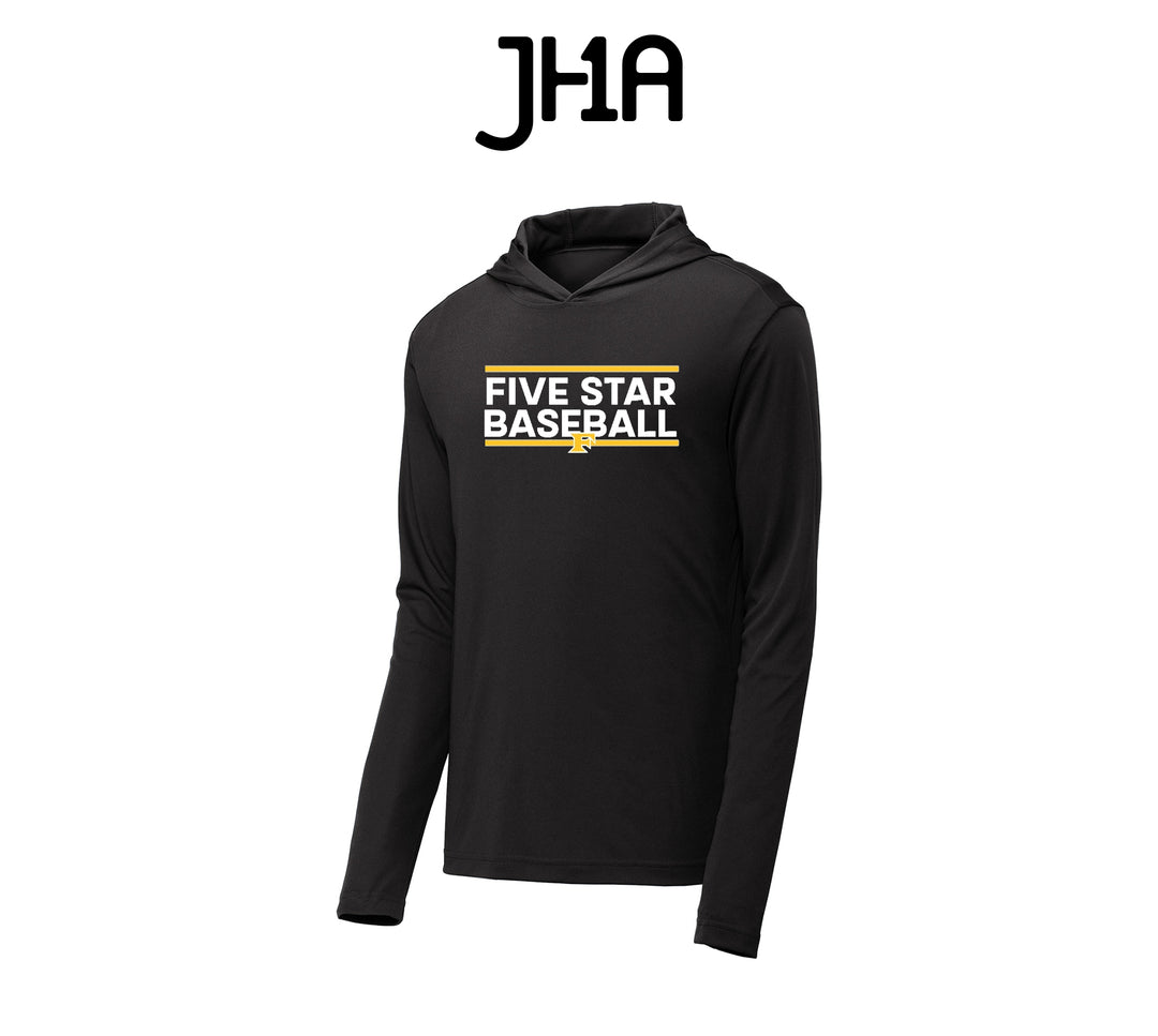 Sportek Moisture Wicking Long Sleeve w/ Hoodie | Five Star Baseball