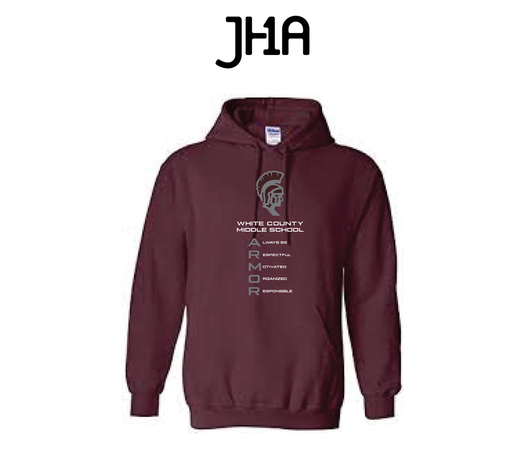 Hoodie Maroon | White County Warriors