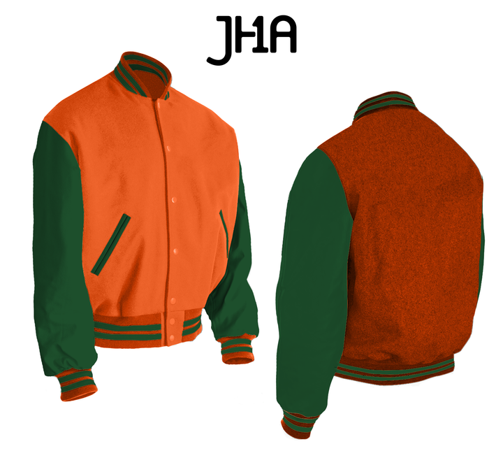 Varsity Jacket | Orange