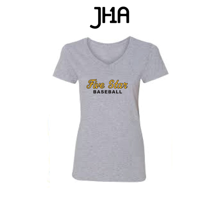 Ladies Bella Canvas V-Neck | Five Star Baseball