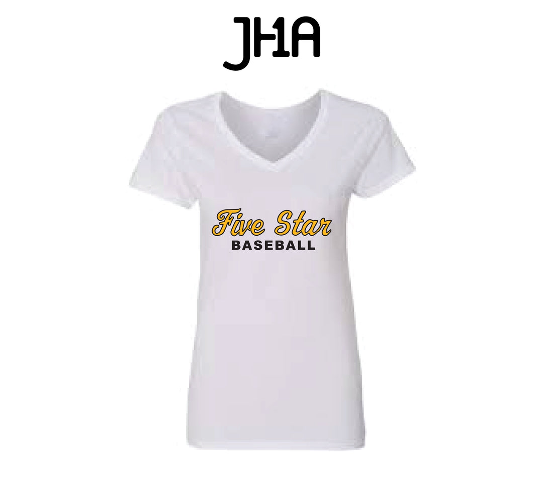 Ladies Bella Canvas V-Neck | Five Star Baseball