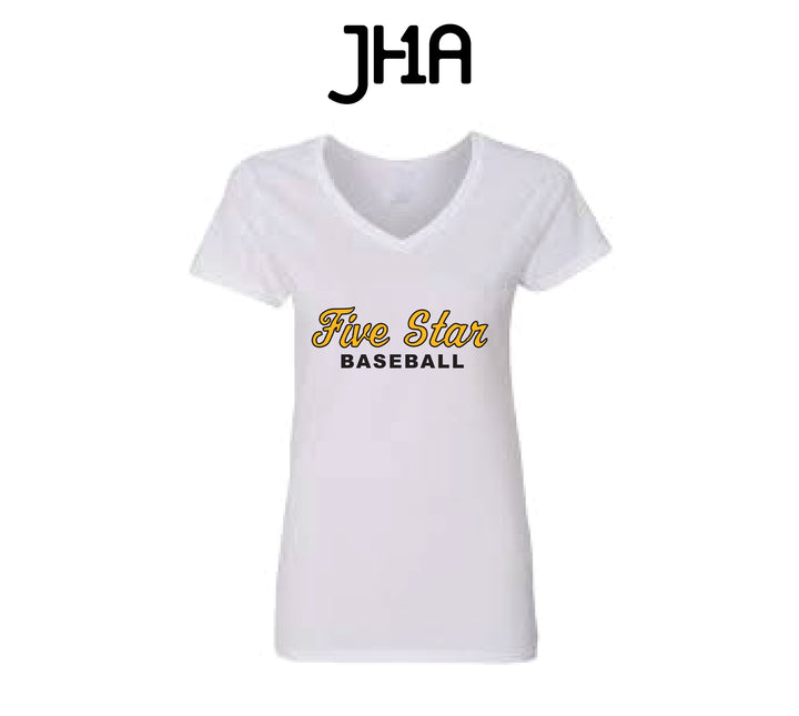 Ladies Bella Canvas V-Neck | Five Star Baseball