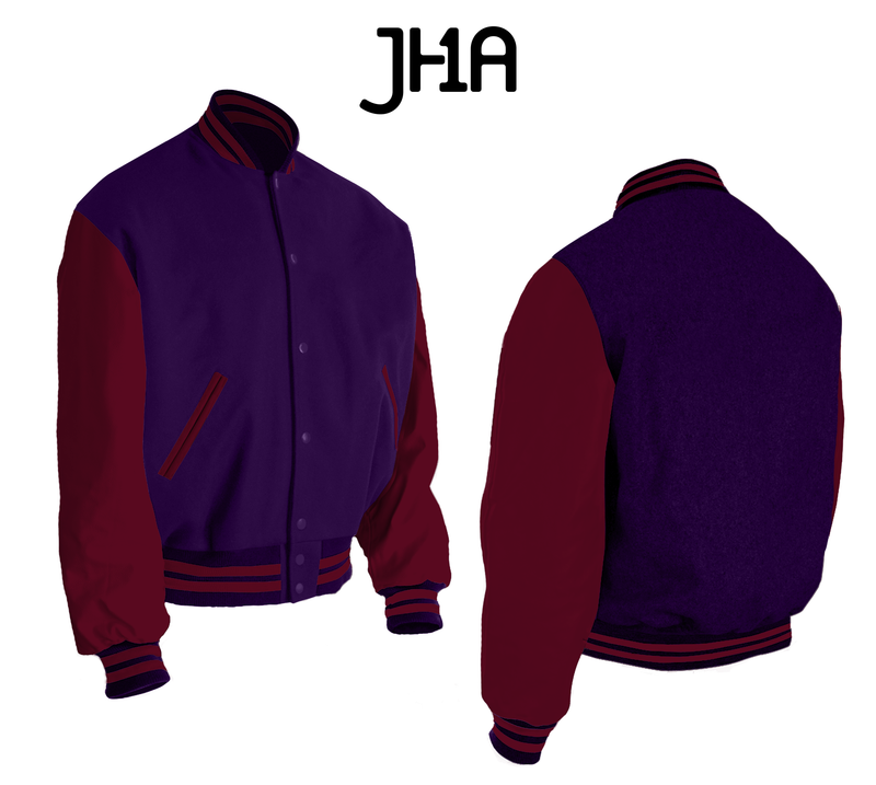 varsity jacket purple