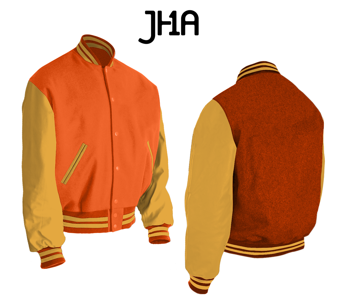 ジャケット・ブルゾン JACKET ORANGERY Varsity Jacket | Orange – JHA Company