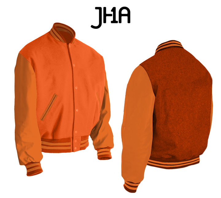 Varsity Jacket | Orange