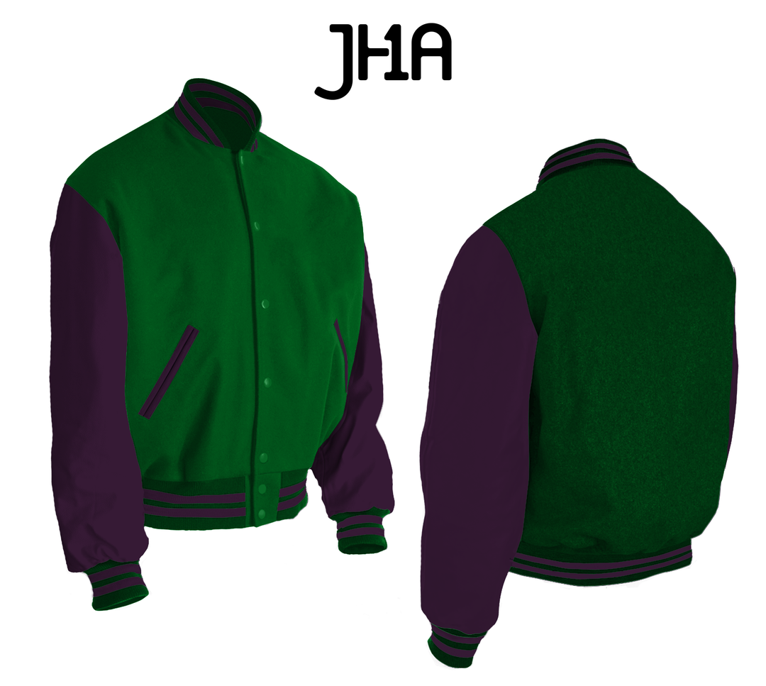 ジャケット Wello Varsity Jacket (4color) Purple_3d73cd9b-38ee-44c1-85bf