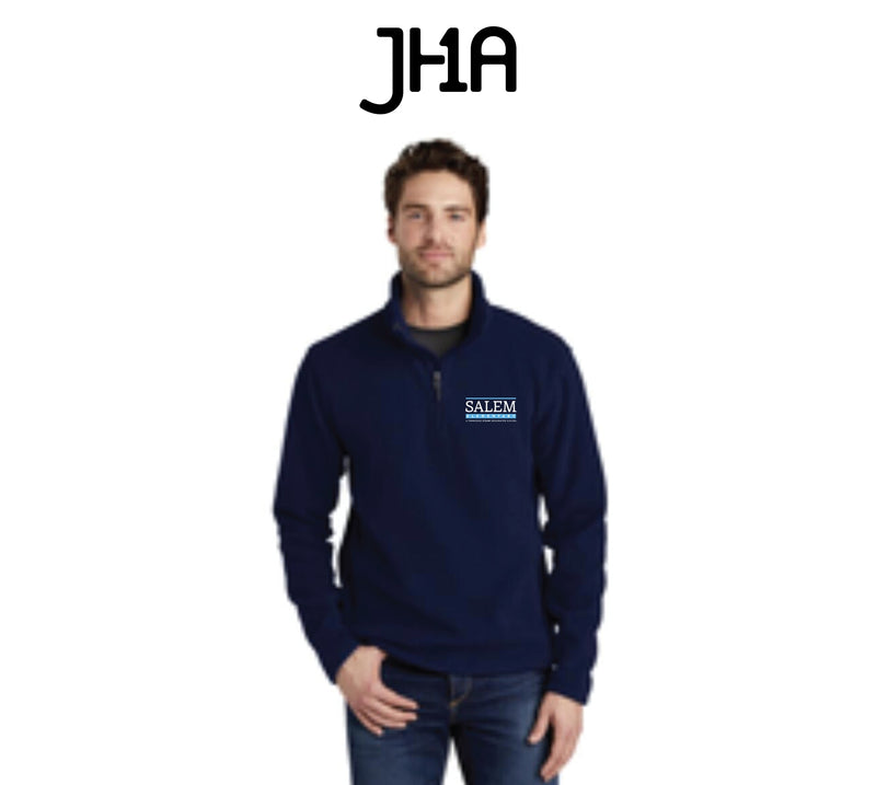 Navy Quarter Zip Pullover | Salem Elementary School