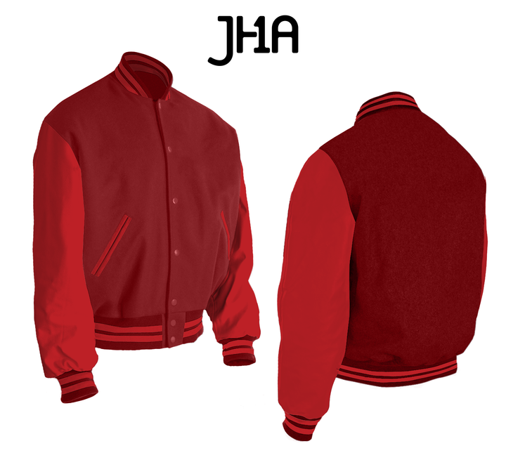 Varsity Jacket | Light Cardinal
