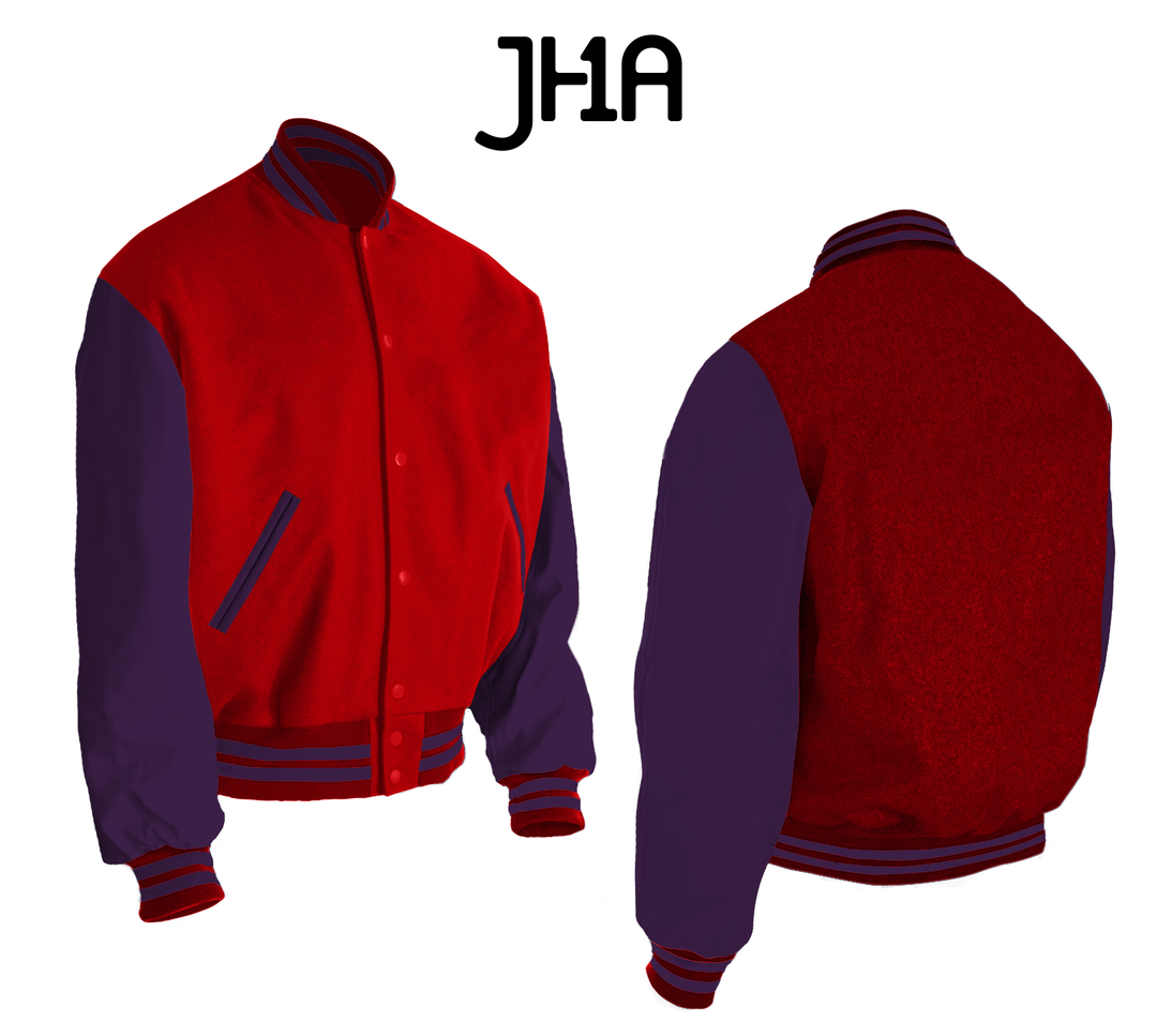 Varsity Jacket | Scarlet – JHA Company
