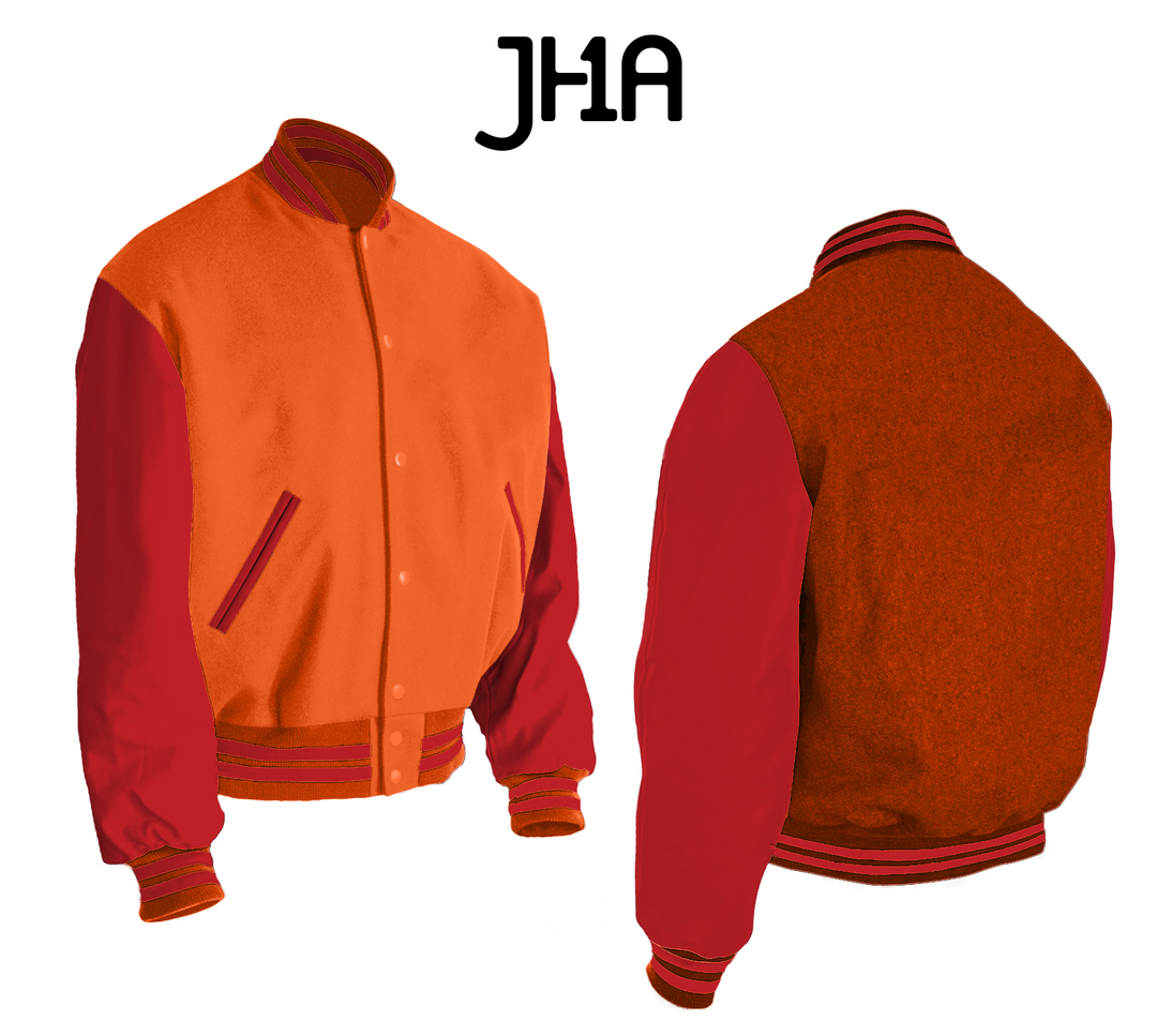 Varsity Jacket | Orange