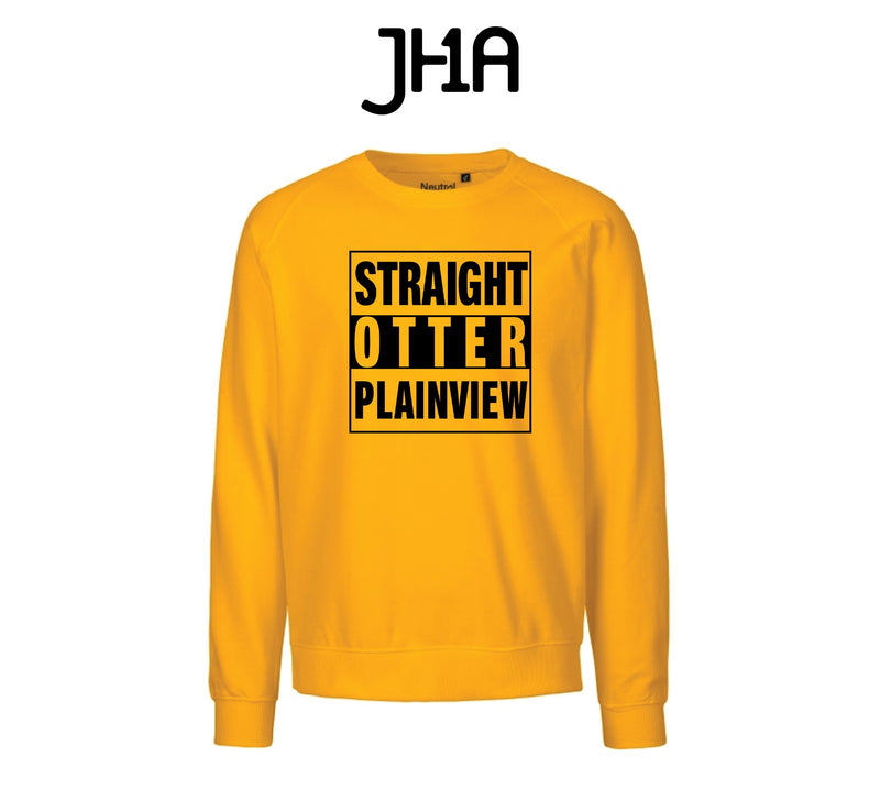 "Straight Otter" Yellow Long Sleeve Shirt | Plainview Elementary School