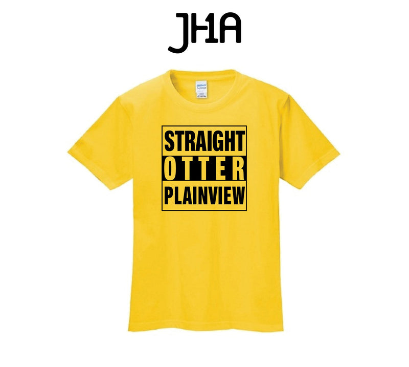 "Straight Otter" Yellow T-Shirt | Plainview Elementary School